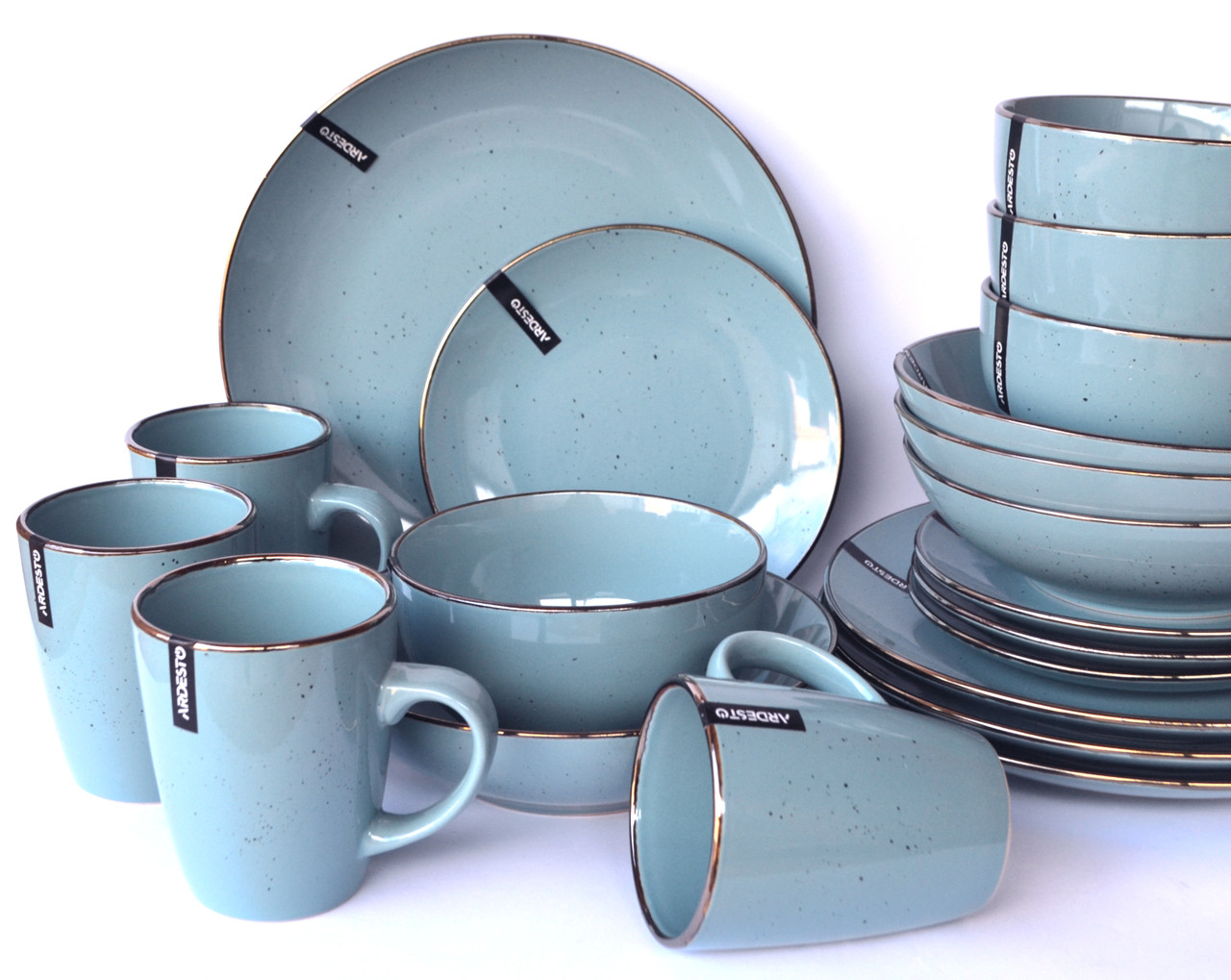 Сервіз Ardesto Bagheria 20 предметів BGC Misty Blue