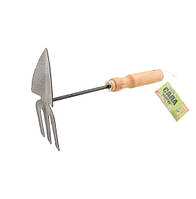 Сапа комбінована "Нептун" з дерев'яною ручкою 260х155х70 мм 14-6189, MASTERTOOL, Арт.51315