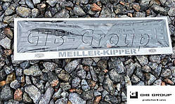 Рамка номерного знаку з написом та логотипом MEILLER-KIPPER