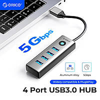 USB-хаб ORICO PDD4U-U3, концентратор на 4 порти USB 3.2 Gen1