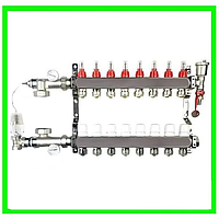 Колектор для теплої підлоги на 8 контурів в зборі  POLMARK (ПОЛЬЩА)