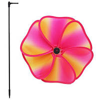 Вітрячок дитячий текстильний "Квітка", рожевий Toys Shop