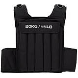 Жилет-обтяжувач набірний 20 кг жилет з регулюванням ваги Zelart FI-2630-20, фото 2
