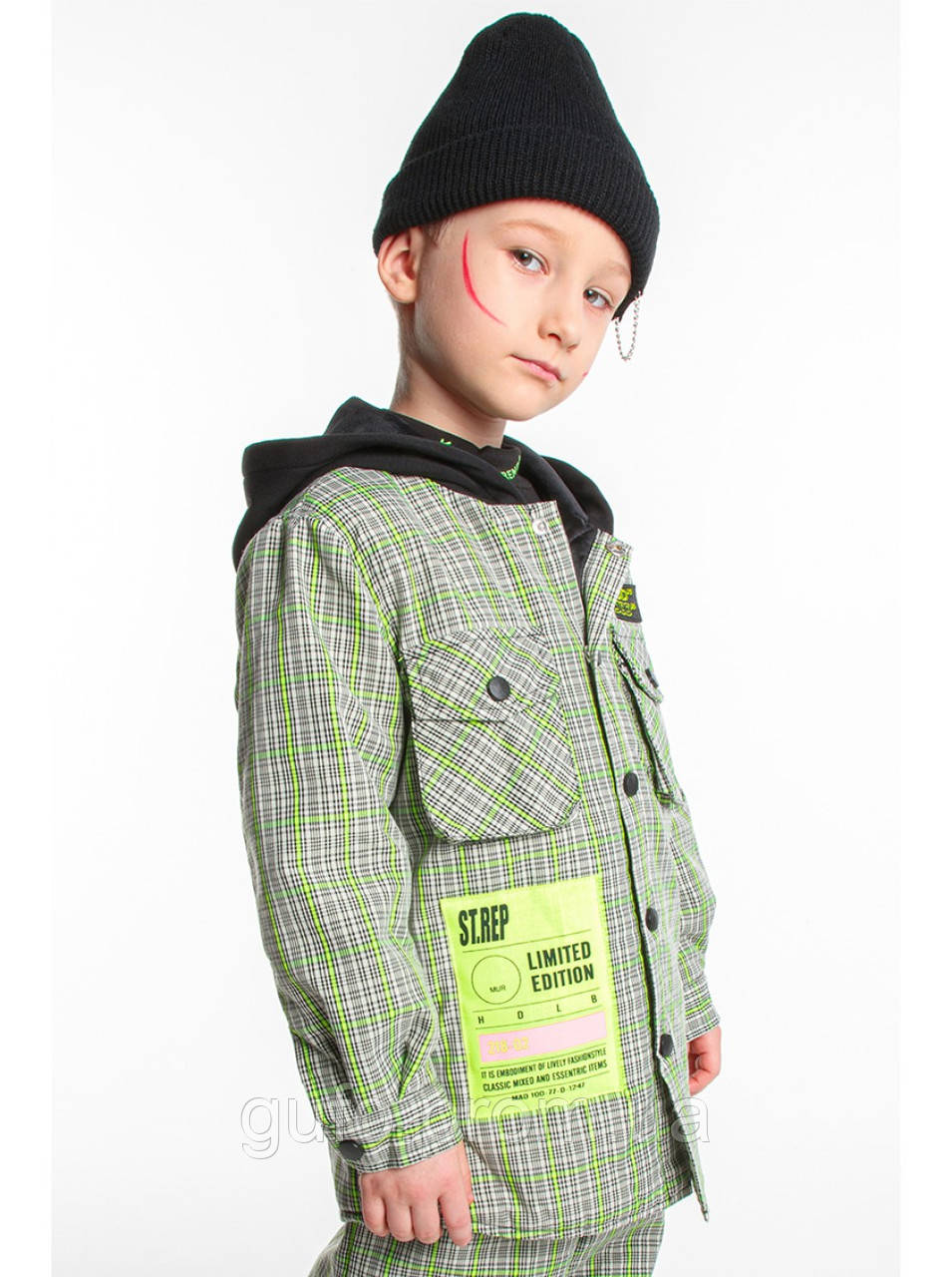 Куртка-жакет на синтепоні для хлопчика/дівчатки з капюшоном JO JO