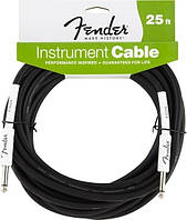 Инструментальный кабель FENDER PERFORMANCE INSTRUMENT CABLE 25' BK