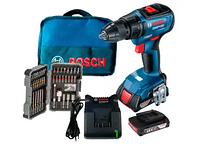 Бесщеточная аккумуляторная дрель-шуруповерт Bosch Professional GSR 18V-50 в сумке с 2 акб 2 Ah, з/у GAL 18V-20