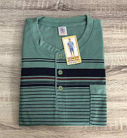 Мужская пижама (футболка + шорты) летняя Батальная до 8XL костюм домашний Хантер Комплект чоловічий 4XL, зеленый
