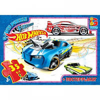 Пазлы G-Toys 35 элементов Hot Wheels 769 19*13*3 см в коробке+плакат