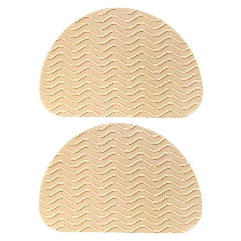 Гумові наклейки на підошву туфель колір бежевий. Взуттєві наклейки для ремонту підошви, фото 1