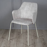 Стілець Белла кремовий/ ноги білі PrestolTM