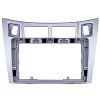 Перехідний штатний комплект із проводкою до Android магнітоли Toyota Yaris/Vios/Platz 2005-2011 Silver