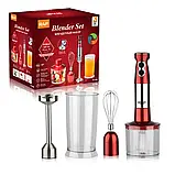 Ручний занурювальний кухонний блендер для дому RAF R. 296 3в1 з подрібнювачем 1000 Вт SV227, фото 4