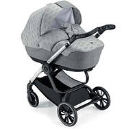 Детская универсальная коляска 2 в 1 Cam Techno Softy , колір сірий з ведмедиком (805T/V94/977/514K)