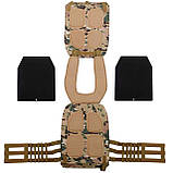 Жилет-обважнювач збірний 10 кг жилет із регулюванням ваги Zelart TA-0900, фото 7