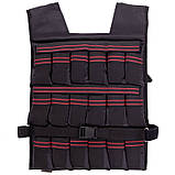 Жилет-обважнювач збірний 10 кг жилет із регулюванням ваги Zelart TA-4799-10, фото 2