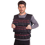 Жилет-обважнювач збірний 6 кг жилет із регулюванням ваги Zelart TA-4799-6, фото 5