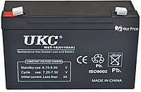 Свинцово-кислотный аккумулятор батарея UKC WST-10 6V 10A (2709) «T-s»