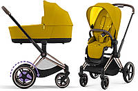 Универсальная коляска 2 в 1 Cybex e-Priam 4.0, Mustard Yellow (под заказ 5-10 дней)