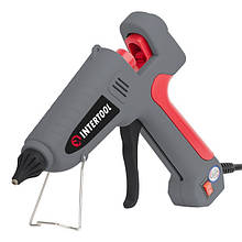 Пістолет клейовий 100(300)Вт,230В,215-230°C під стрижні 10.8-11.5 мм, 13-30 м/хв.,вимикач INTERTOOL RT-1106