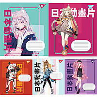 Тетрадь школьная (А5, 12 листов, линия) YES Anime cartoons 766540