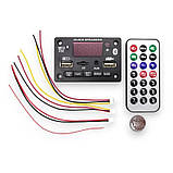 Mp3 модуль з bluetooth 5.0, FM радіо, microSD, USB, мікрофон, модель JX-810BT, чорний колір, фото 3