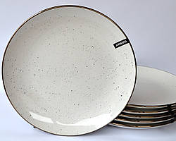 Тарілка обідня 6шт Ardesto Bagheria 26 см AR2926WGC