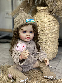 Силіконова Колекційна Лялька Реборн Reborn Дівчинка Каміла Повністю Анатомічна (Вінилова Лялька) Висота