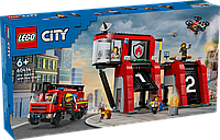 Конструктор LEGO City Пожарное депо с пожарной машиной 60414 ЛЕГО Сити Б5684-8