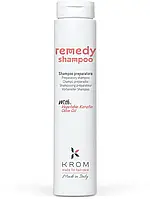 Krom Remedy Shampoo Восстанавливающий шампунь с растительным кератином и маслом оливы 250мл (Оригинал)