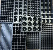 Касета для розсади 72T Чорна 540×280 мм 6×12 комірок Багаторазові касети для розсади