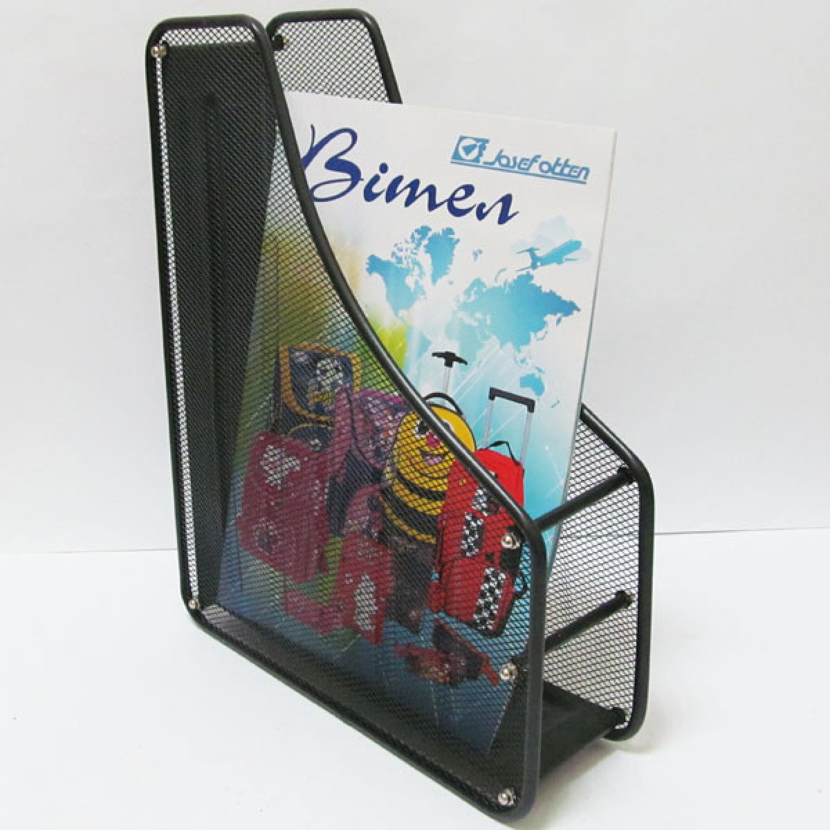 Лоток вертикальний 1 відділення метал сітка чорний J.Otten 1988-1-BK (BJ-3004)