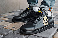 Кеды Dolce&Gabbana Snakers Logo Black кроссовки дольче габана
