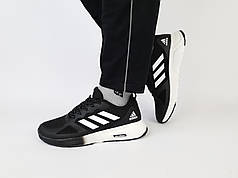 Adidas Cloudfoam Black White 42