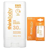 Thinkbaby солнцезащитное средство в виде стика SPF 30 18,4 г