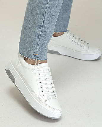 Кросівки жіночі Kento 15122 36 білі шкіра, фото 1