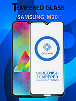 Защитное стекло для Samsung M20 , Самсунг М20 ( Premium Tempered 6D Glass )