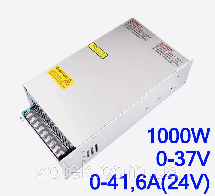 Регульований блок живлення 24V 0-41,6A 0-37V 1000W CHSTSI MS-1000-24