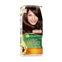 Стійка крем-фарба для волосся Garnier Color Naturals з п'ятьма оліями, 4.15 Морозний каштан, 110 мл