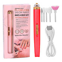 Фрезер для маникюра и педикюра Flawless Salon Nails, машинка для снятия маникюра. EK-608 Цвет: красный