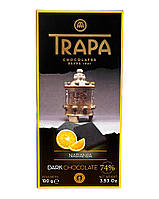 Шоколад чорний з апельсином Trapa Naranja Dark Chocolate 74%, 100 г (8410679234859)