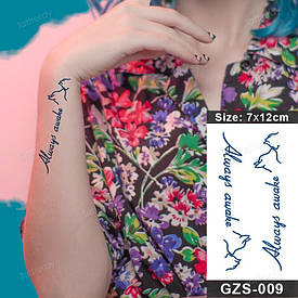 Juice Флеш тату. 12*7 см. Тимчасова, перекладна.