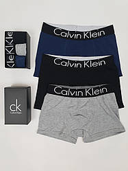 Нижня білизна Calvin Klein 3шт синій, сірий, чорний