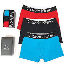 Нижня білизна Calvin Klein 3шт чорний, блакитний, червоний