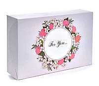 Коробка кондитерская для зефира "For you" 3 шт. (22,5*15*6) см