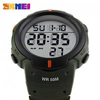 Часы мужские спортивные SKMEI 1068AG | Армейские часы | Военные мужские наручные VR-171 часы зеленые