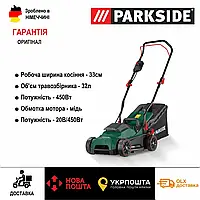 Аккумуляторная газонокосилка Parkside PRMA 20-Li A1, оригинальная электрическая косилка для травы парксайд