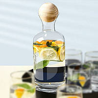 Пляшка для води скляна "Куля", 1500мл