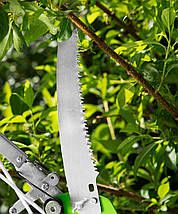 Verto Сучкоріз висотний з ножівкою, контактний, храповий механізм, d 30мм (сумісний зі штангою телескопічною, фото 3