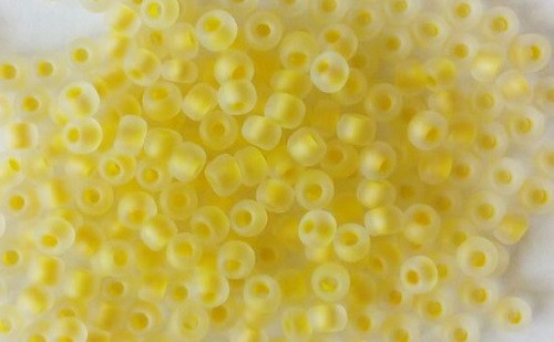 Бісер 10/0, №38386 жовтий профарбований матовий (уп.50 грам), фото 1
