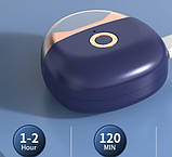 Електро машинка для стриження нігтів 7*6.5CM синя, фото 4